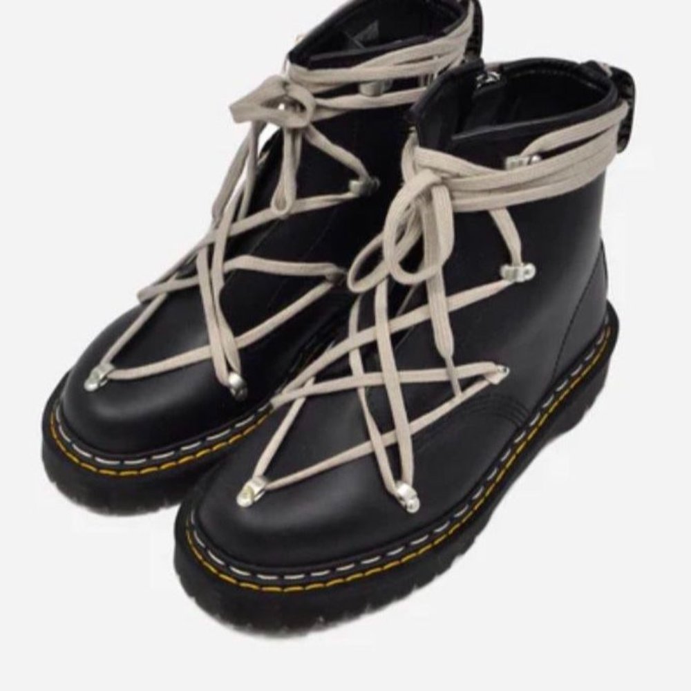 rick owens x dr doc marten boots shoes